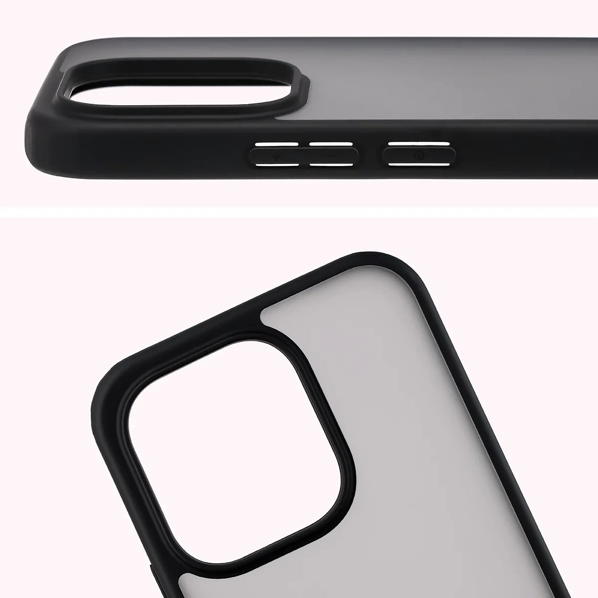 Kryt Bizon Angelo Pack Vivo V70 5G, smoked with a black frame