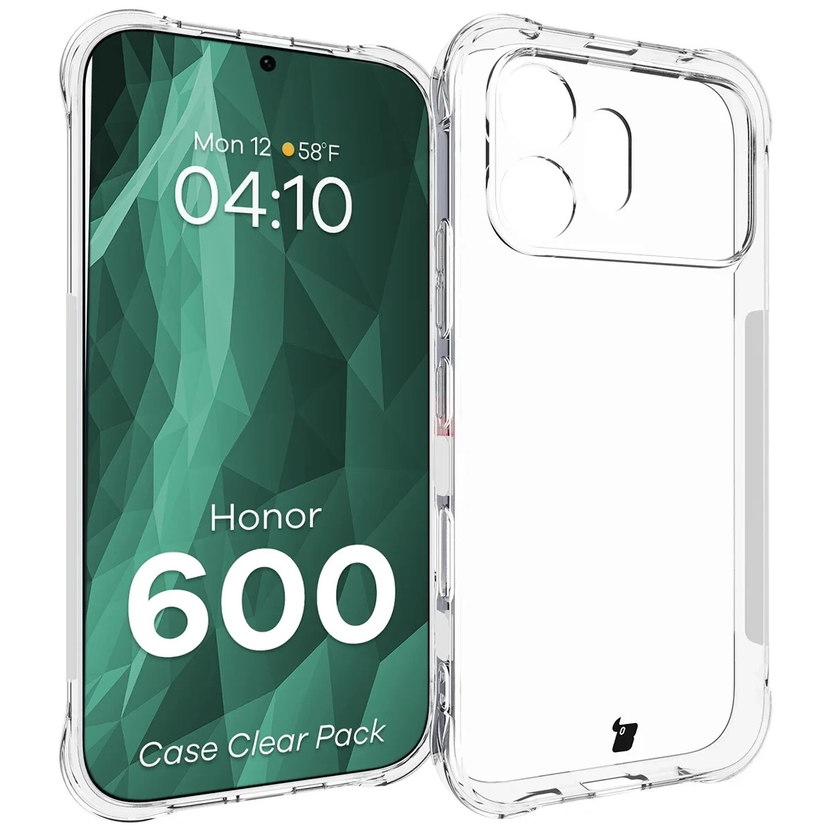 Kryt Bizon Case Clear Pack Honor 600 5G