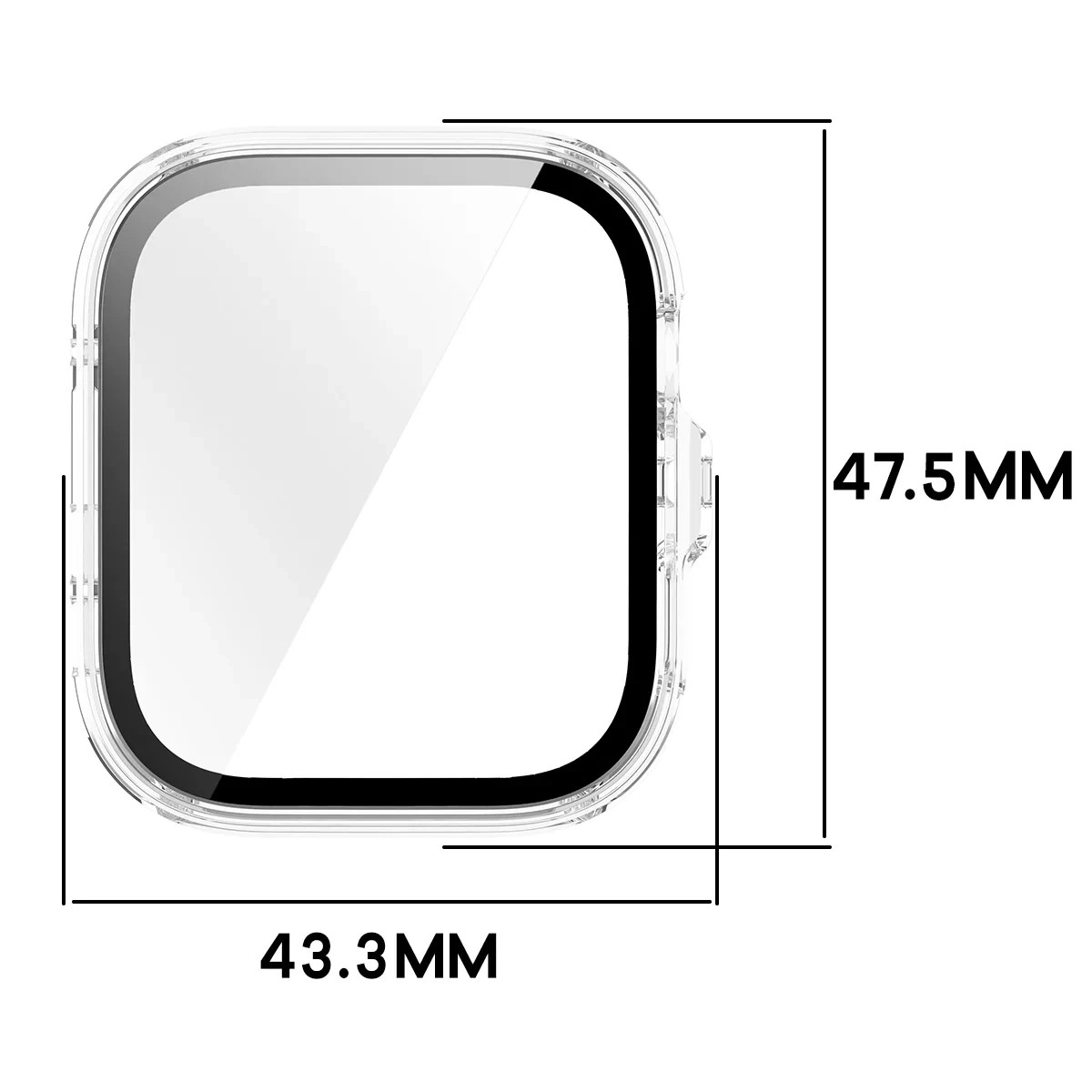 Kryt Bizon Case Watch Adamo Huawei Watch Fit 5 Pro, clear