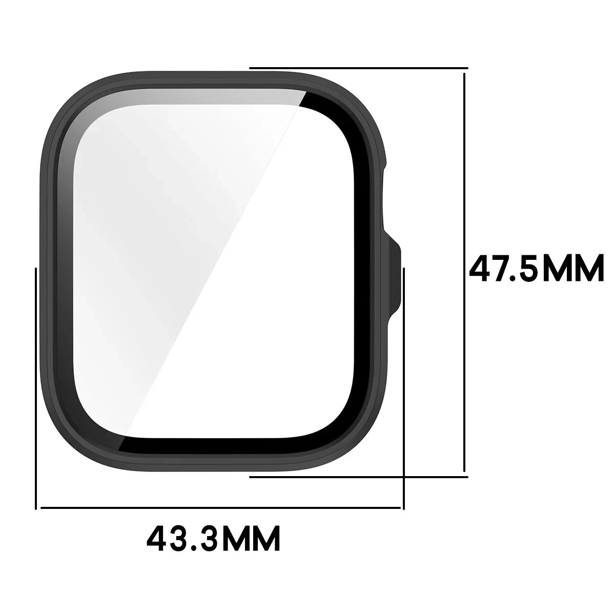 Kryt Bizon Case Watch Adamo Huawei Watch Fit 5 Pro, matte black