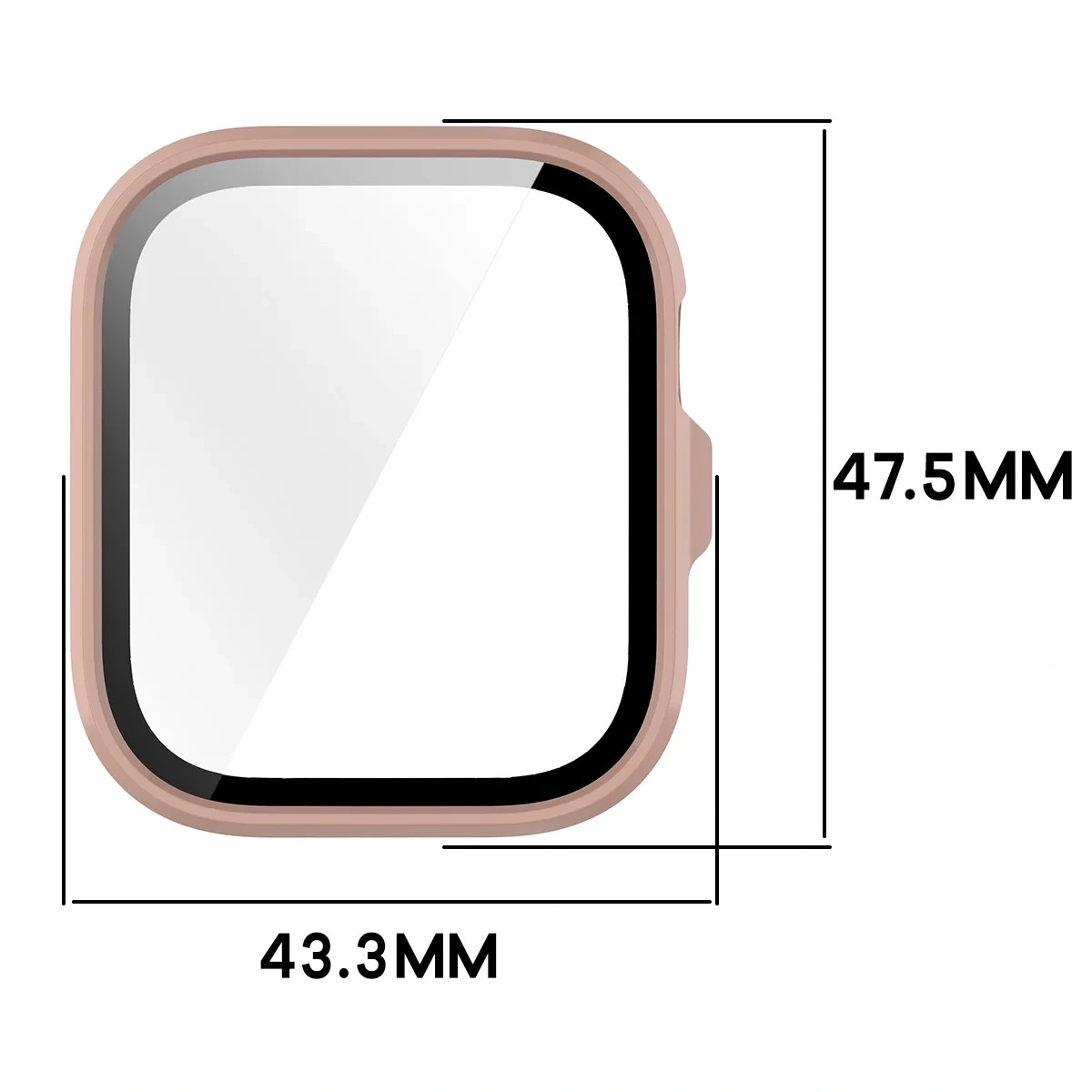 Kryt Bizon Case Watch Adamo Huawei Watch Fit 5 Pro, pink