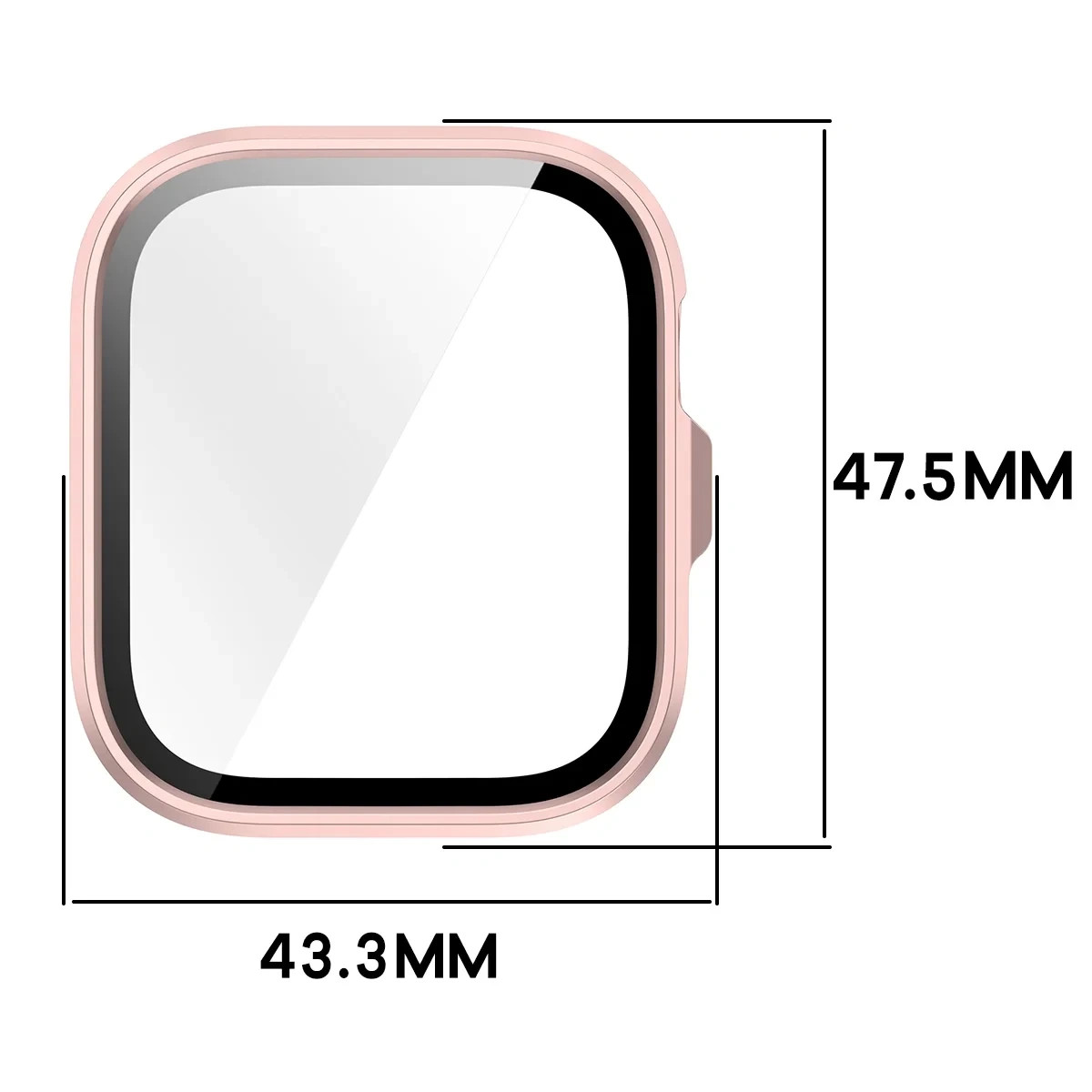 Kryt Bizon Case Watch Adamo Huawei Watch Fit 5 Pro, satin pink