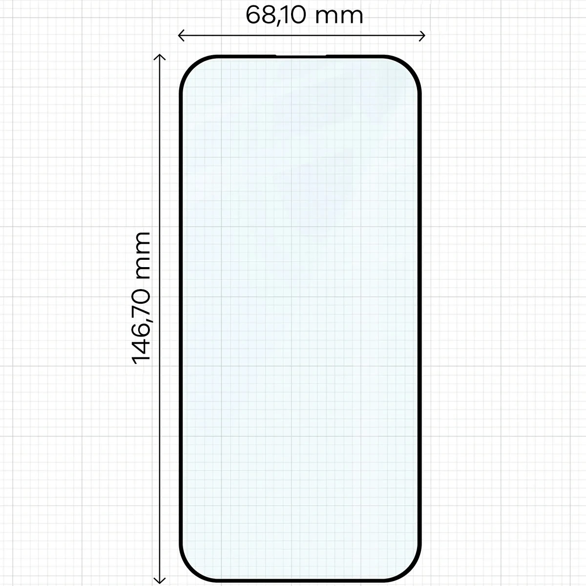 Ochranné sklo Bizon Glass Aplikator Edge Apple iPhone 17