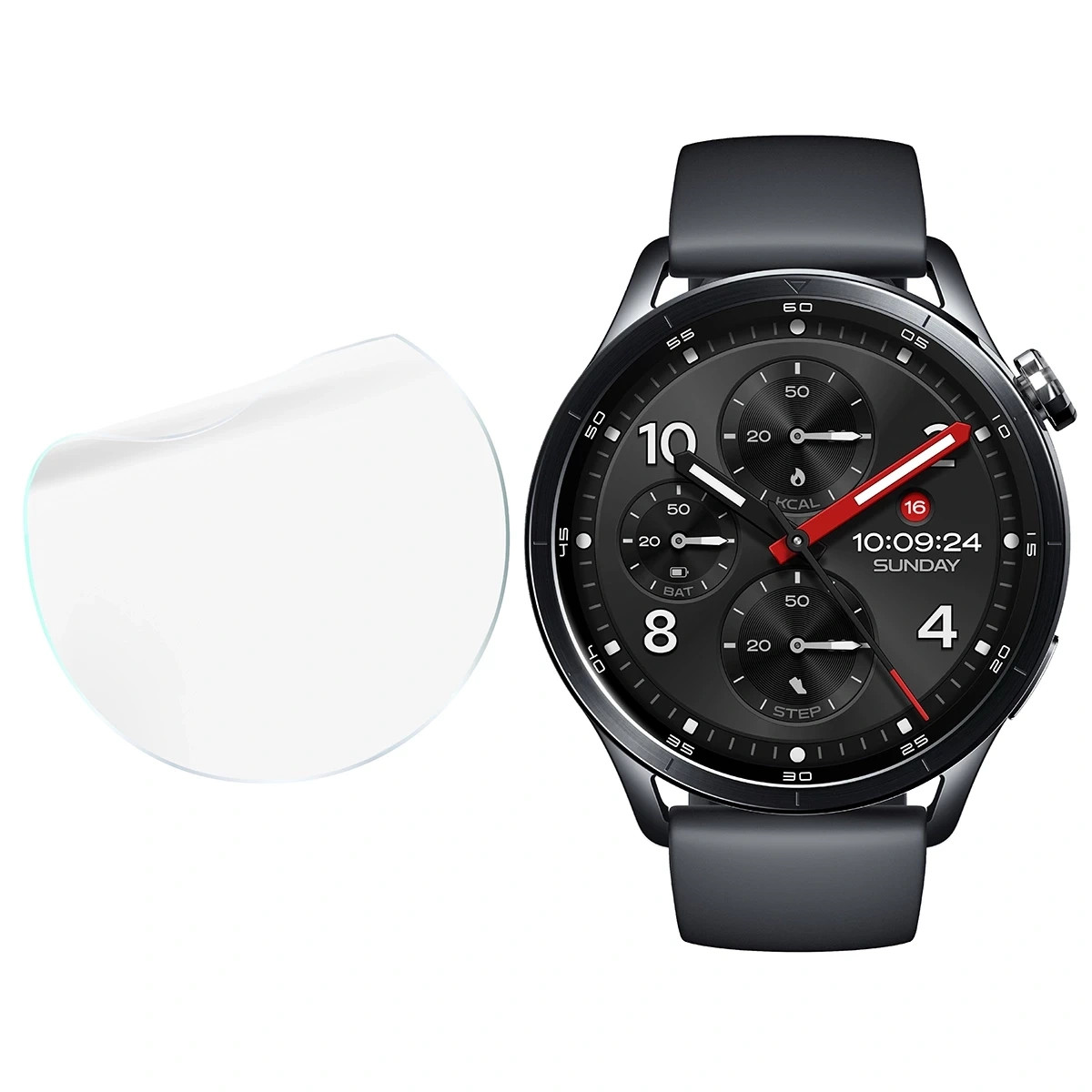 Kryt Bizon Watch Film HydroFlex Xiaomi Watch S5 [3 PACK]