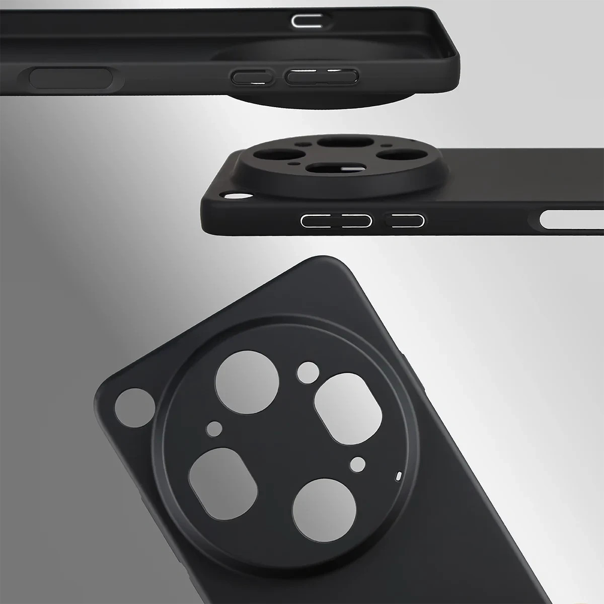 Kryt Bizon Case Łupka Oppo Find X9 Ultra, black