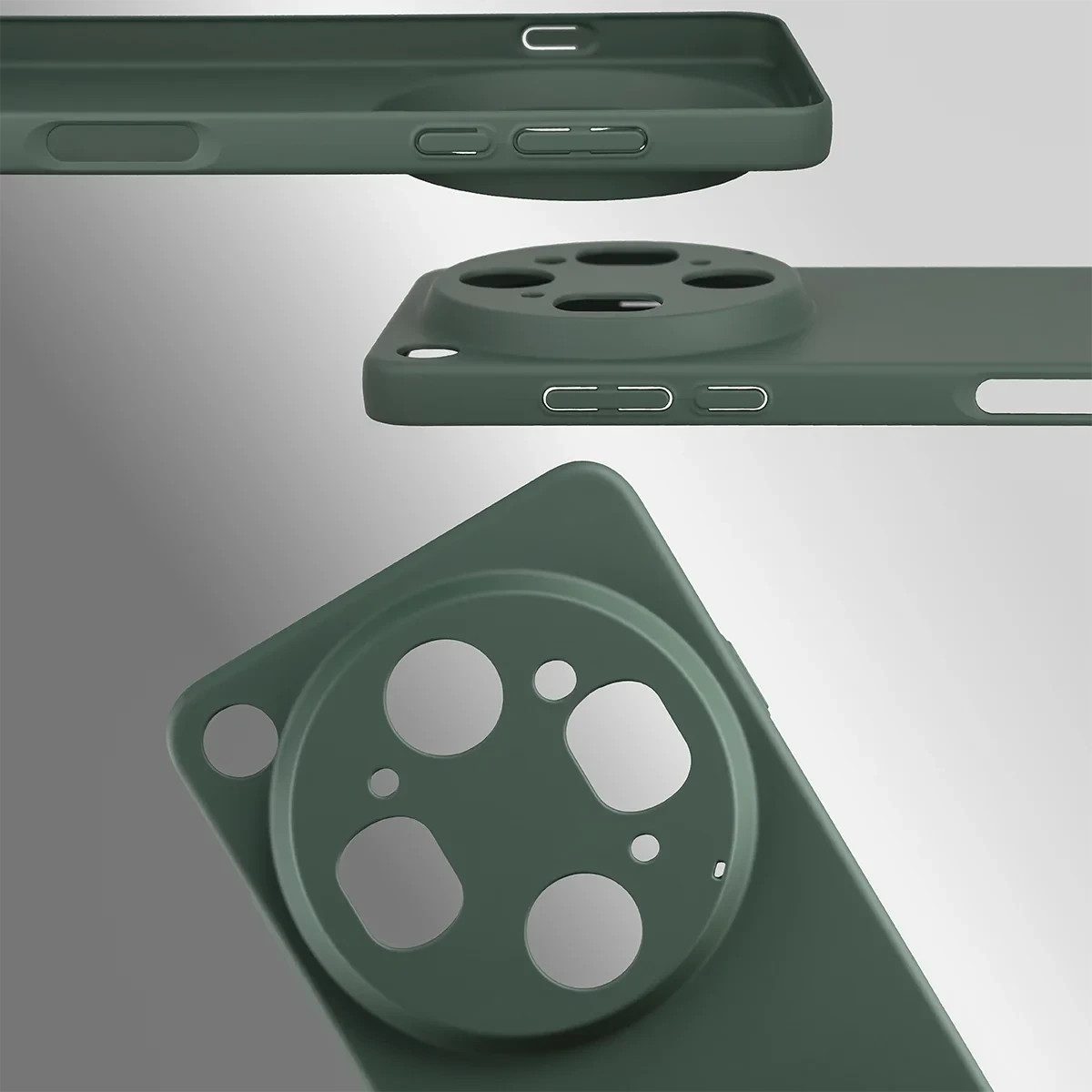 Kryt Bizon Case Łupka Oppo Find X9 Ultra, green