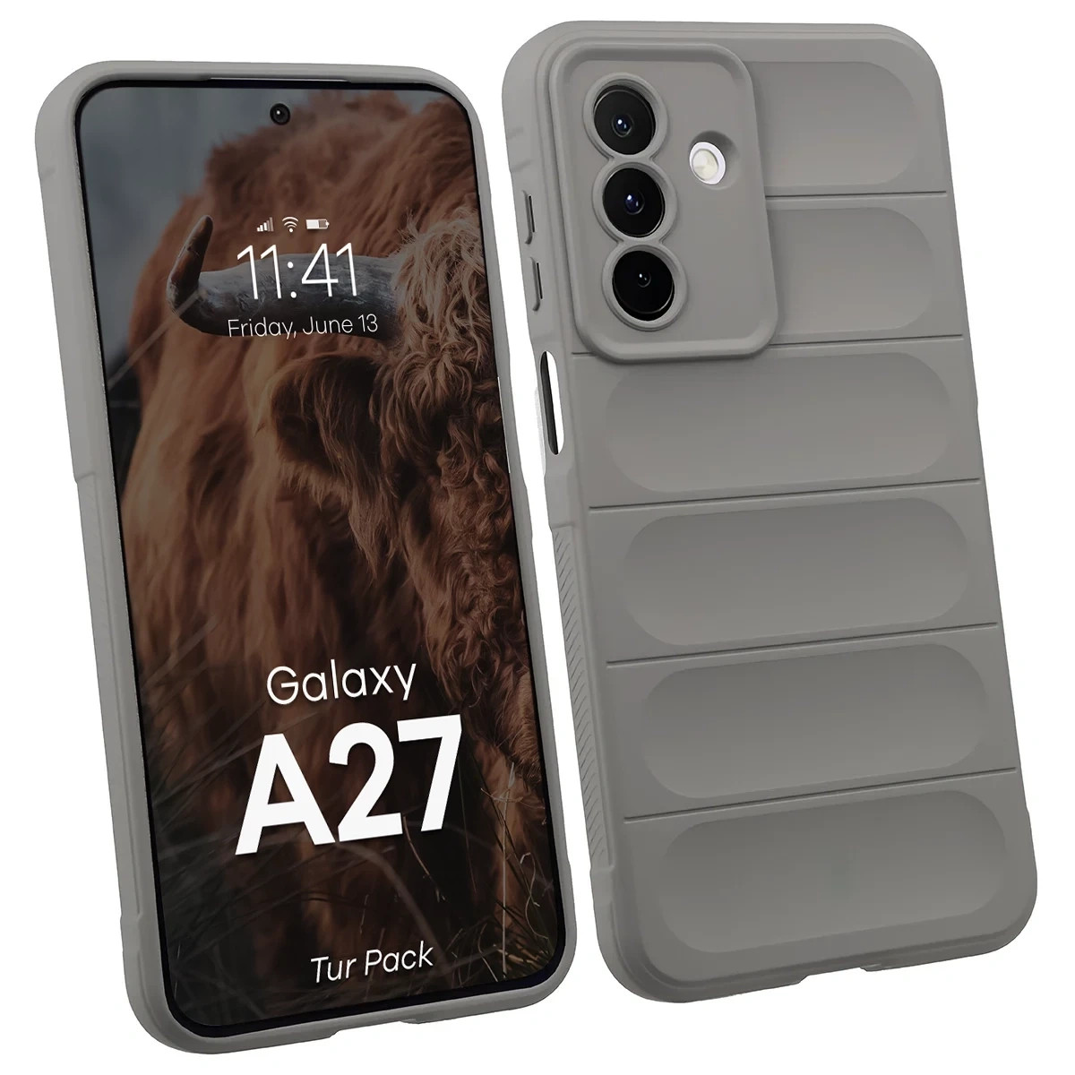 Kryt Bizon Tur Pack Samsung Galaxy A27 5G, light grey