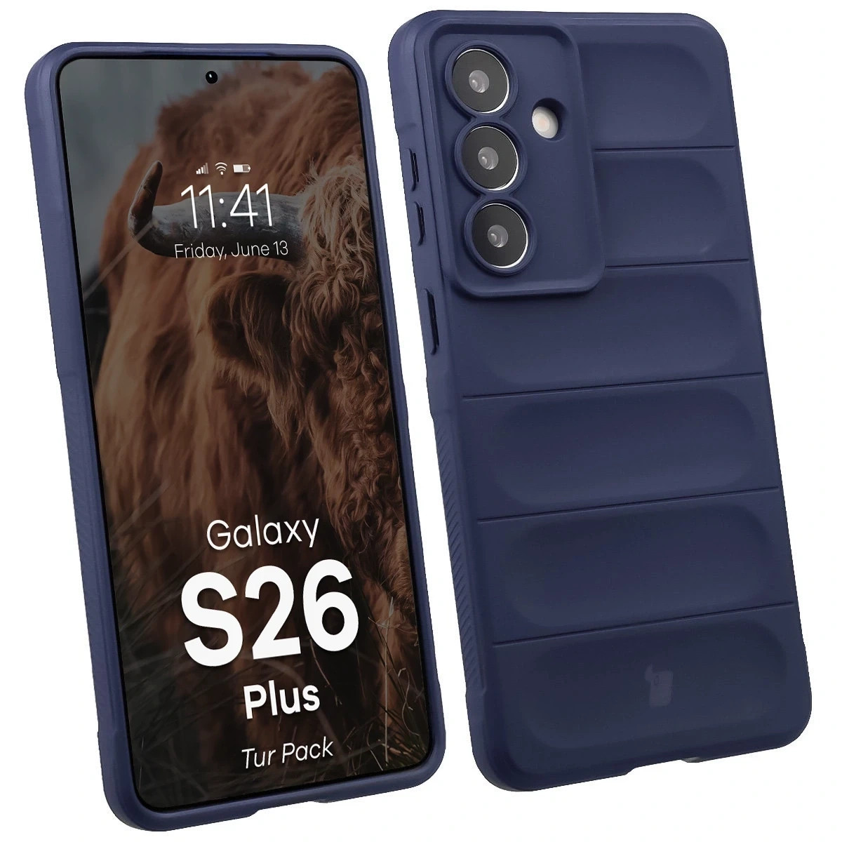Kryt Bizon Tur Pack Samsung Galaxy S26+ Plus, navy blue