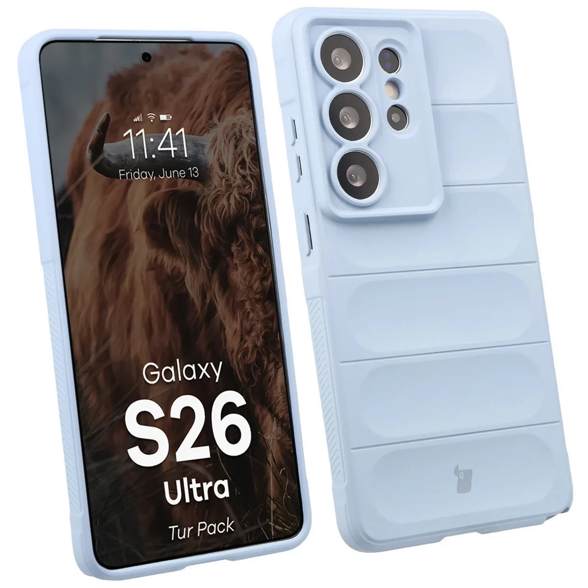 Kryt Bizon Tur Pack Samsung Galaxy S26 Ultra, light blue