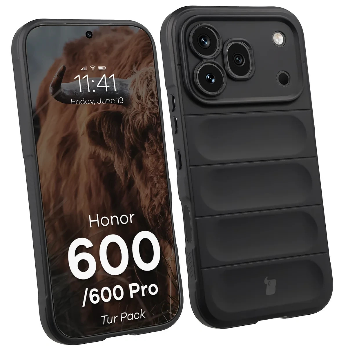 Kryt Bizon Tur Pack Honor 600 5G / 600 Pro 5G, black