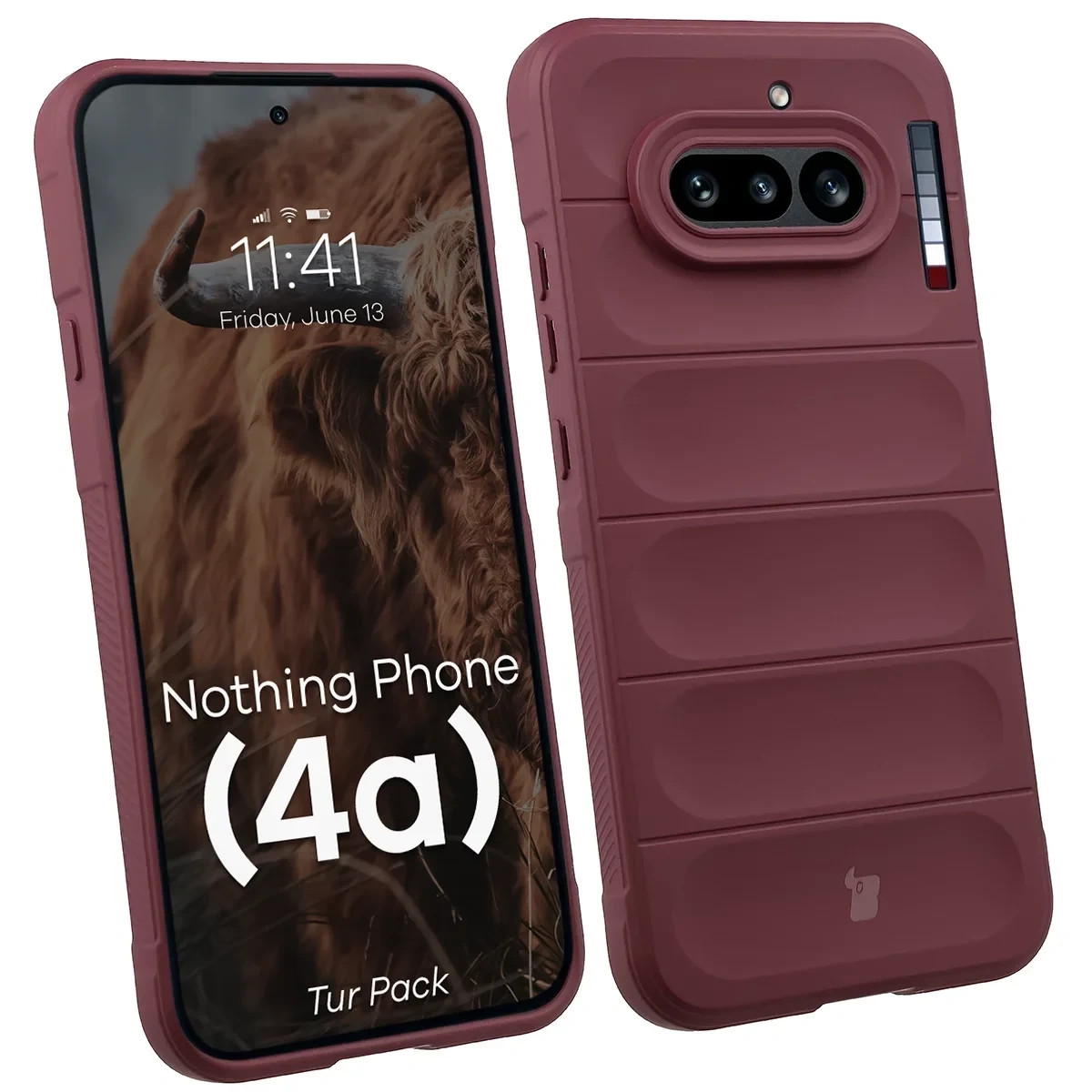 Kryt Bizon Tur Pack Nothing Phone (4a), burgundy