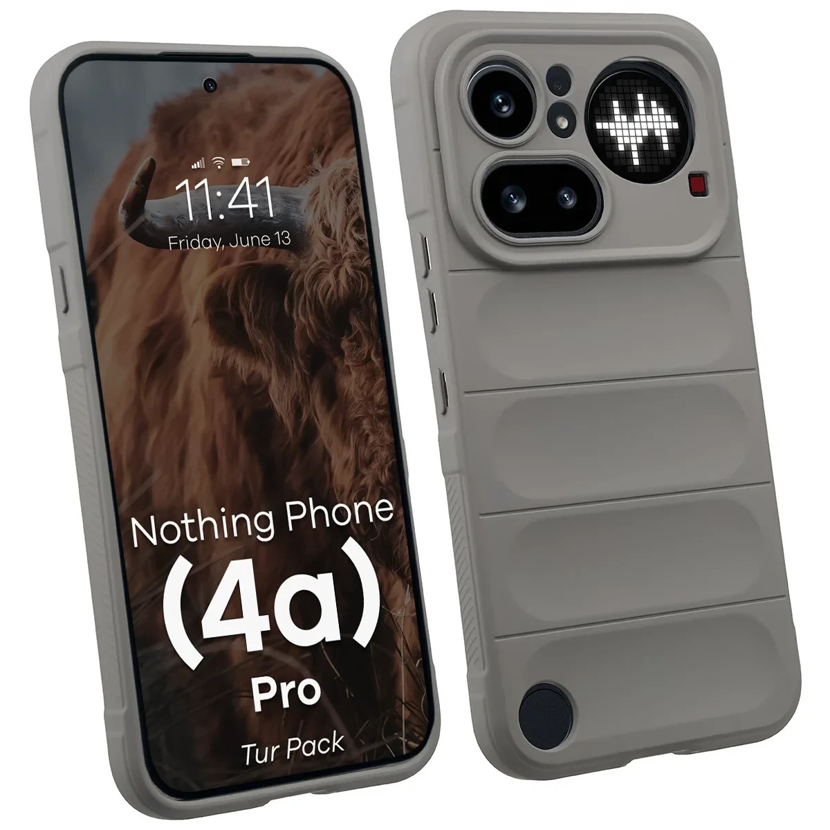 Kryt Bizon Tur Pack Nothing Phone (4a) Pro, light grey