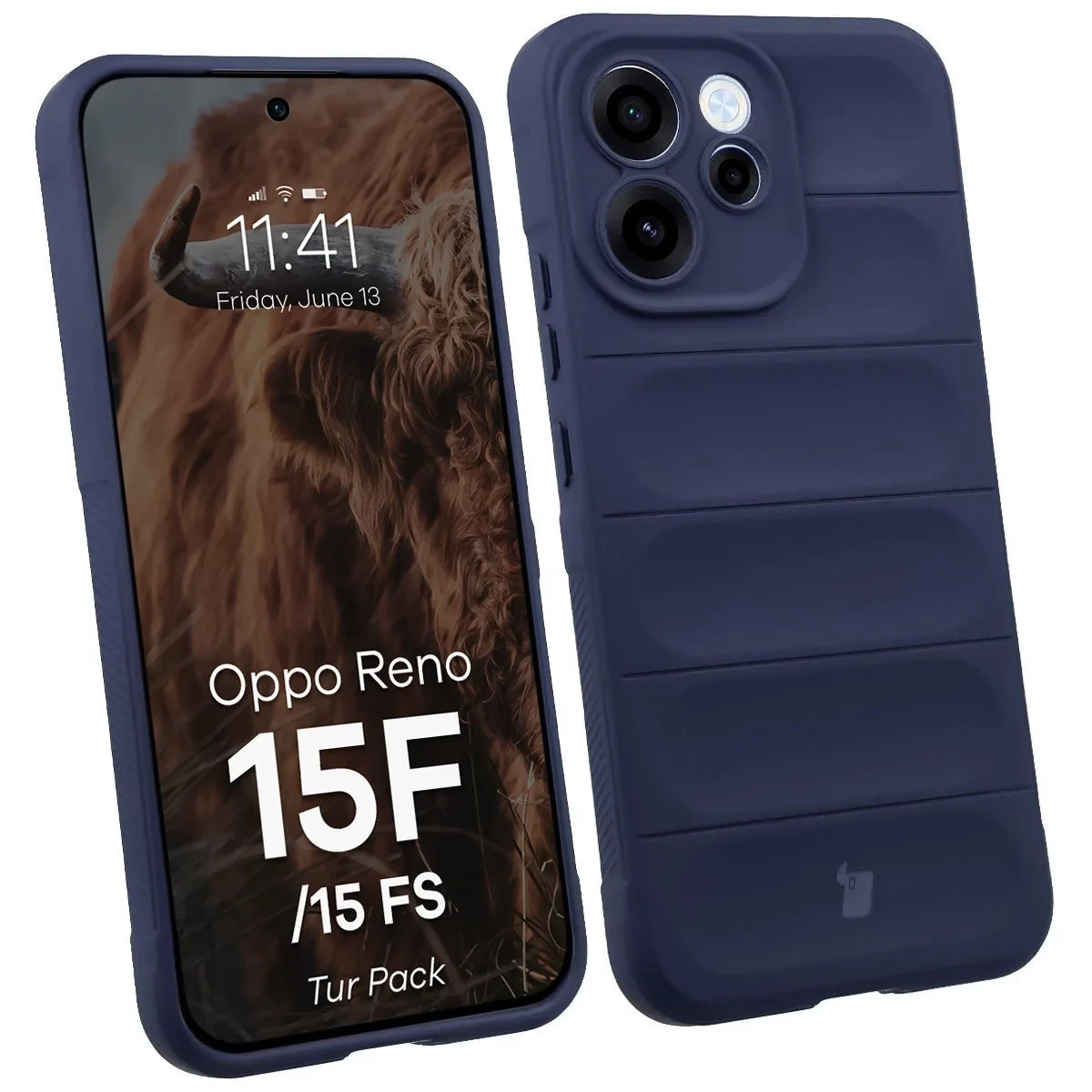Kryt Bizon Tur Pack Oppo Reno 15 F / FS, navy blue