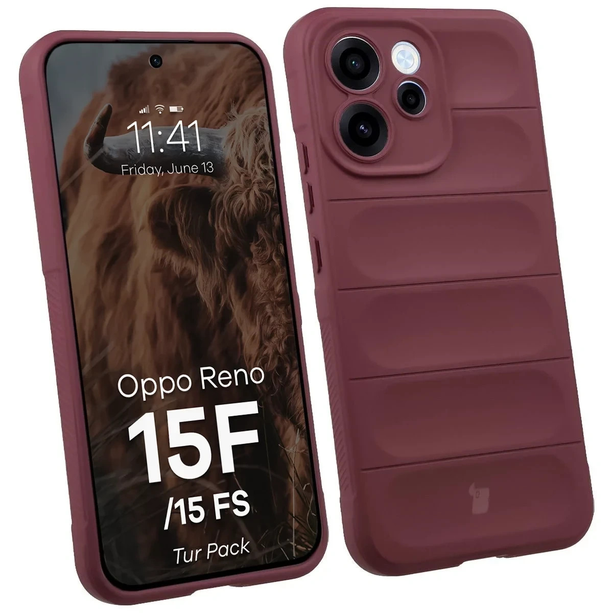 Kryt Bizon Tur Pack Oppo Reno 15 F / FS, burgundy