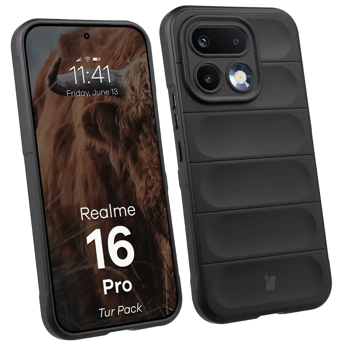Kryt Bizon Tur Pack Realme 16 Pro 5G, black