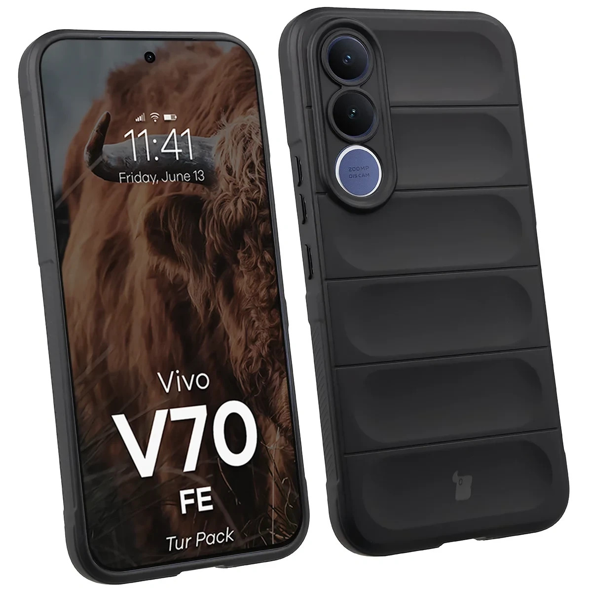 Kryt Bizon Tur Pack Vivo V70 FE 5G, black