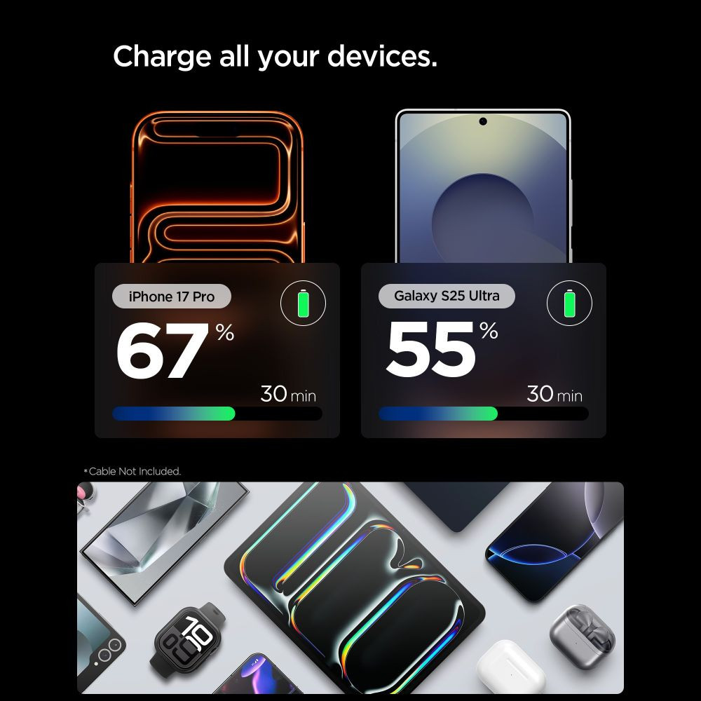Síťová nabíječka Spigen EE301EU-GAN Essential USB-C Network Charger 30W Gunmetal
