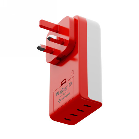 Síťová nabíječka Twelve South PlugBug 120 120W PD , 4xUSB-C compatible with Apple Find My (EU and UK plugs included)