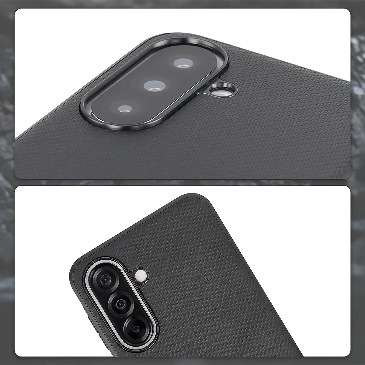 Kryt Bizon Case CarbO Magnetic Samsung Galaxy A37 5G, black