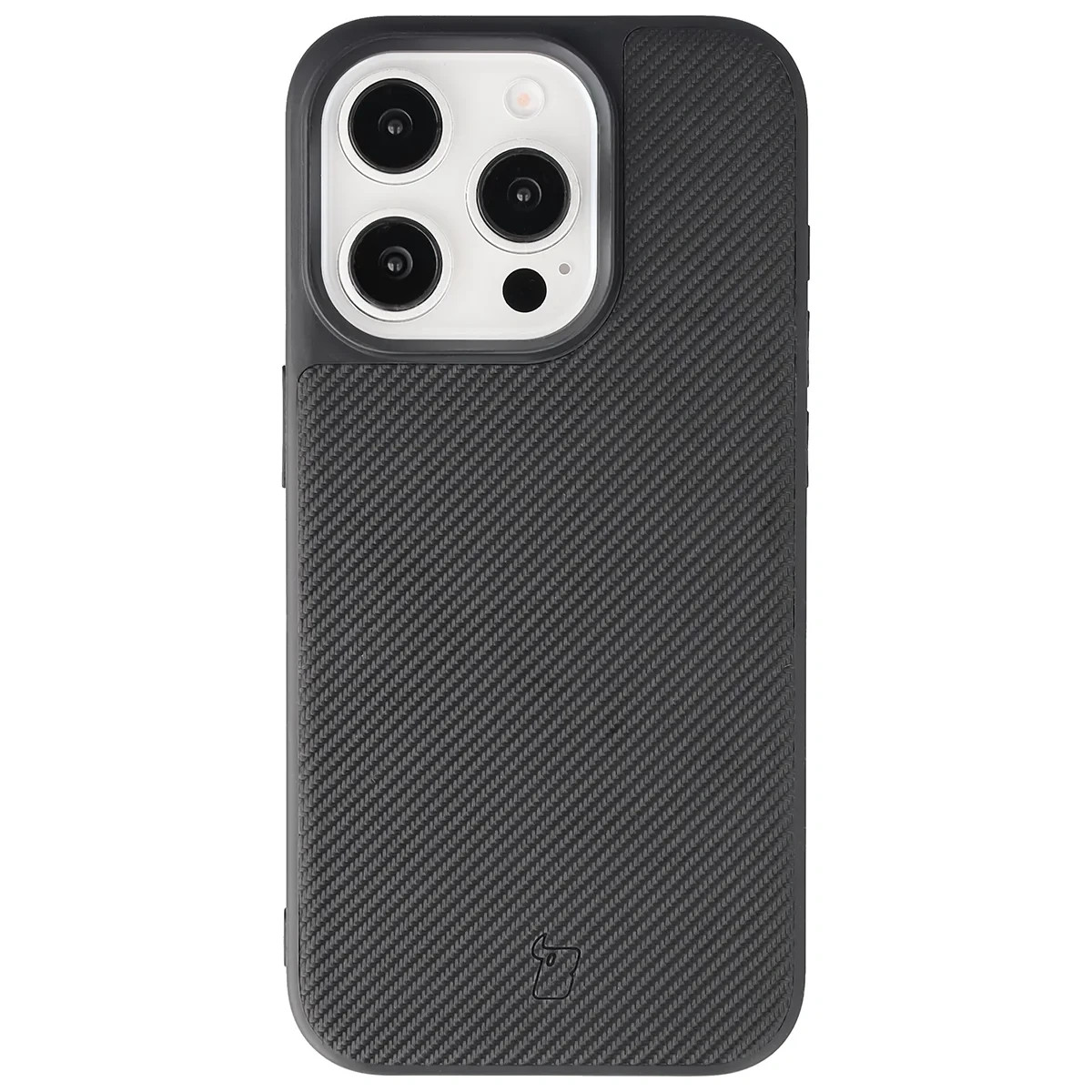 Kryt Bizon Case CarbO Magnetic Apple iPhone 15 Pro, black