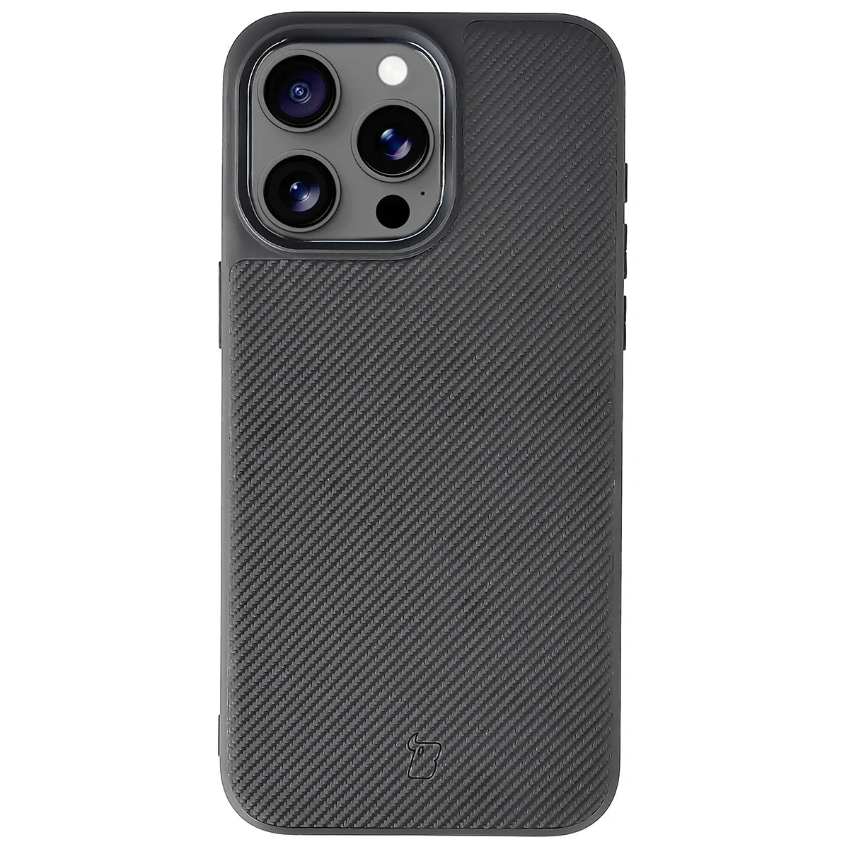 Kryt Bizon Case CarbO Magnetic Apple iPhone 15 Pro Max, black