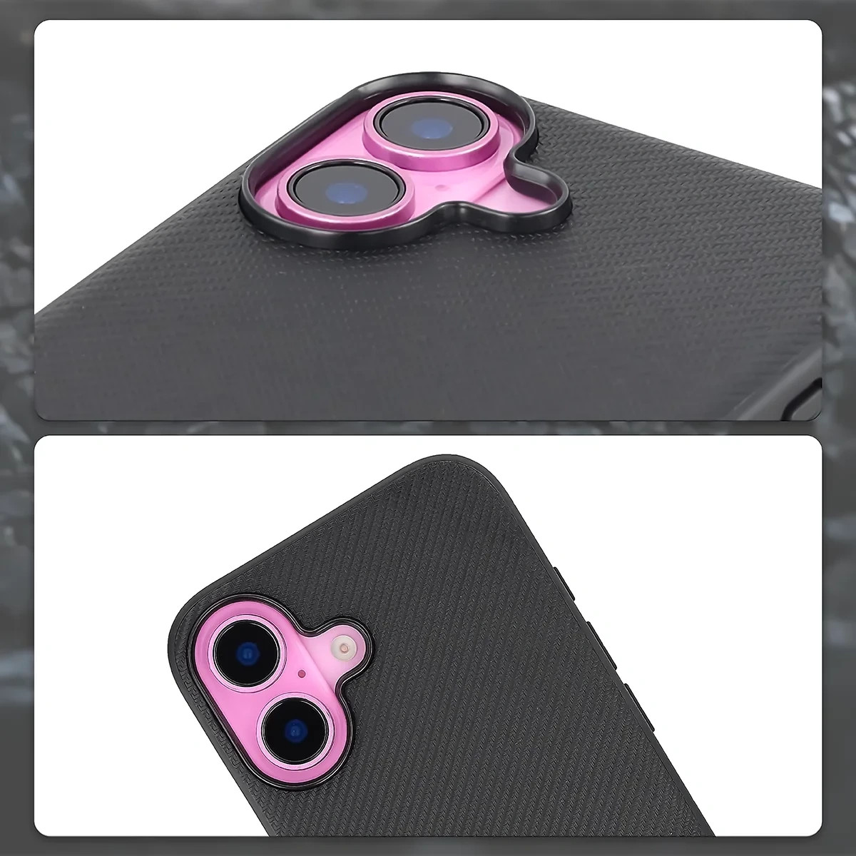 Kryt Bizon Case CarbO Magnetic Apple iPhone 16, black