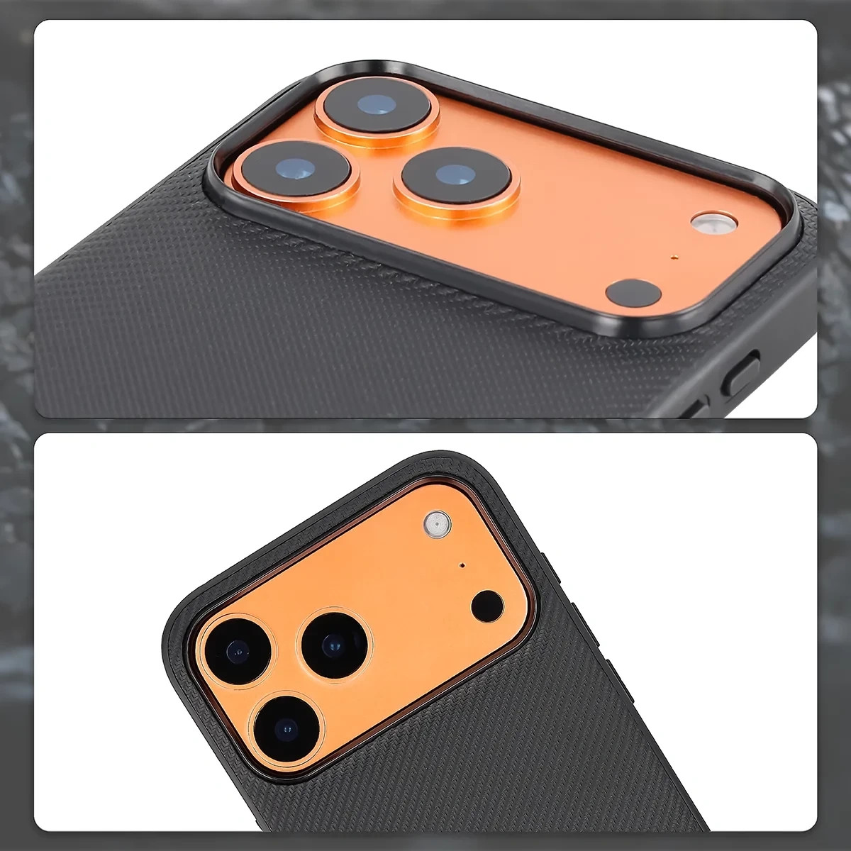 Kryt Bizon Case CarbO Magnetic Apple iPhone 17 Pro Max, black
