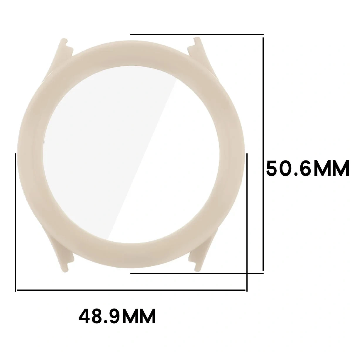 Kryt Bizon Case Watch Adamo Xiaomi Watch S5, beige