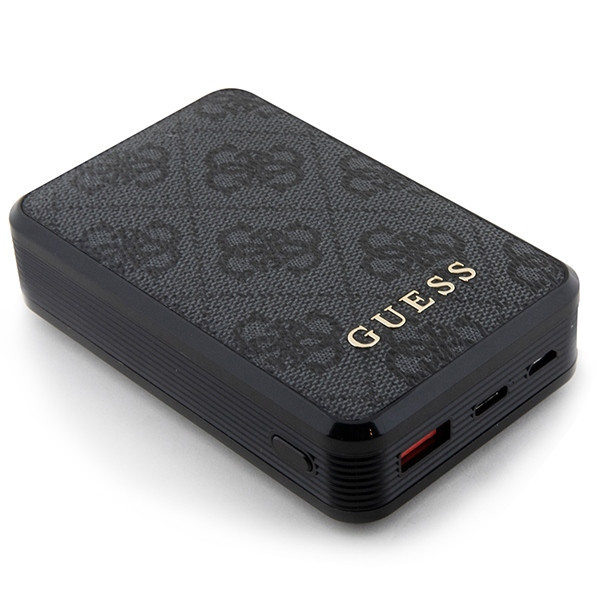 Powerbank Guess GUPB10DP4GEGK 10000mAh 18W 4G Leather Metal Logo black