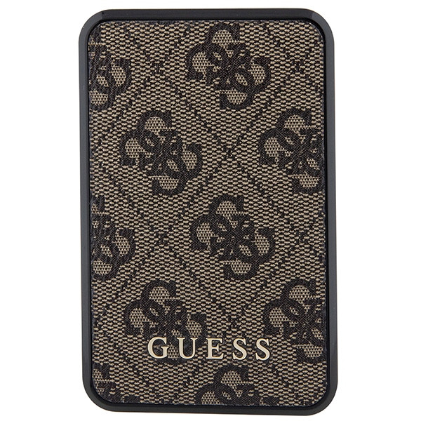 Kryt Powerbank Guess GUPB10DP4GEGW 10000mAh 18W 4G Leather Metal Logo brown