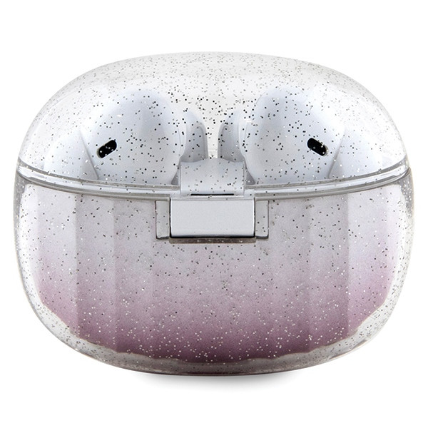 Kryt Wireless TWS in-ear headphones Guess GUTWSHDGKEEP + docking station Glitter Gradient pink