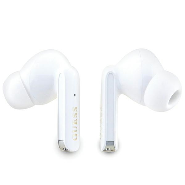 Sluchátka Wireless TWS in-ear Guess GUTWSHDGKEEP + docking station Glitter Gradient pink