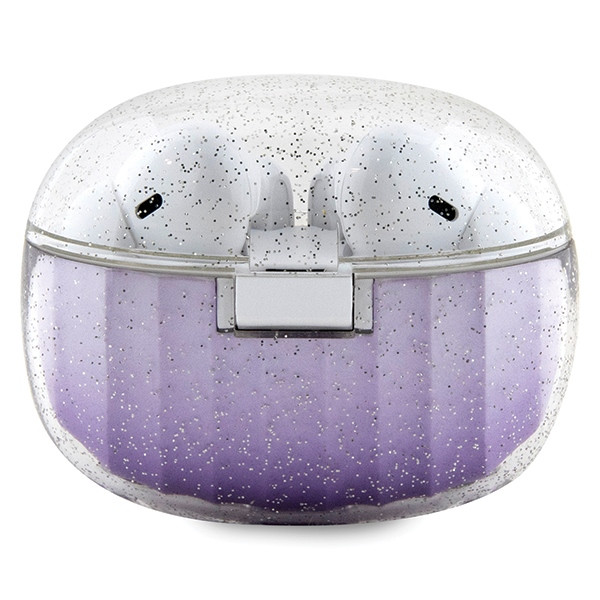 Kryt Wireless TWS in-ear headphones Guess GUTWSHDGKEEU + docking station Glitter Gradient purple