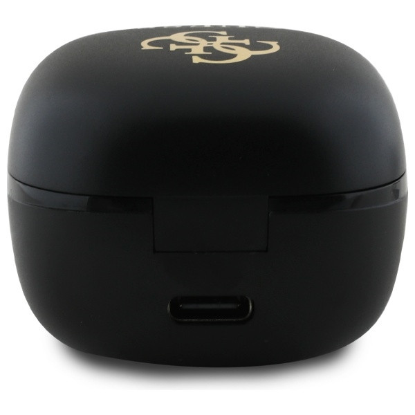 Sluchátka Wireless TWS in-ear Guess GUTWSJ144ESK + docking station Iridescent 4G Printed Logo black