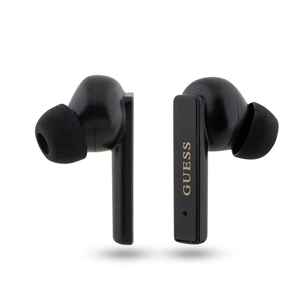 Sluchátka Wireless TWS in-ear  Guess GUTWSSU20ALEGK + docking station Printed Logo black