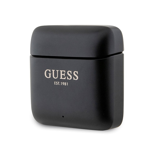 Sluchátka Wireless TWS in-ear  Guess GUTWSSU20ALEGK + docking station Printed Logo black