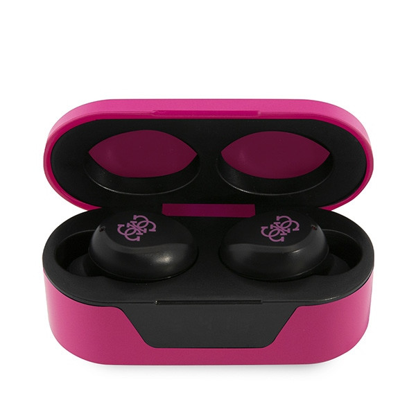 Kryt Wireless in-ear headphones Guess GUTWST31EM TWS + docking station magenta
