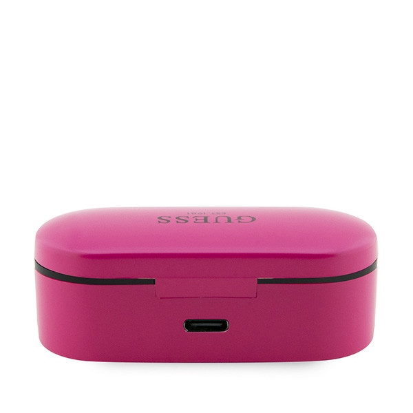 Sluchátka Wireless in-ear Guess GUTWST31EM TWS + docking station magenta