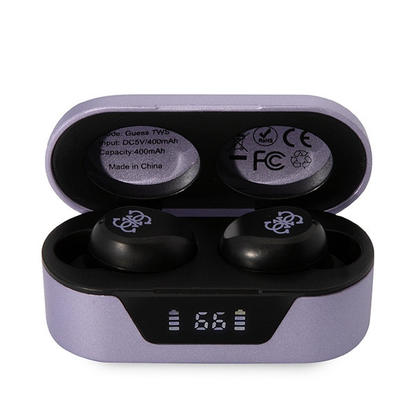 Kryt Wireless in-ear headphones Guess GUTWST31EU TWS + docking station purple
