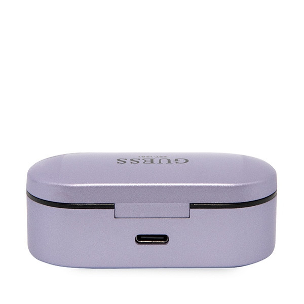 Sluchátka Wireless in-ear Guess GUTWST31EU TWS + docking station purple