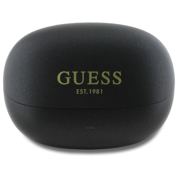 Sluchátka Wireless TWS in-ear  Guess GUTWST88MCTGK TWS + docking station Capsule Printed Logo black
