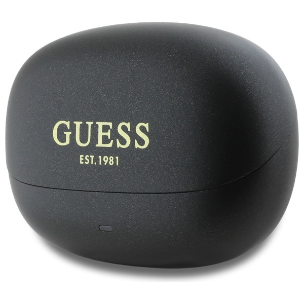 Sluchátka Wireless TWS in-ear  Guess GUTWST88MCTGK TWS + docking station Capsule Printed Logo black