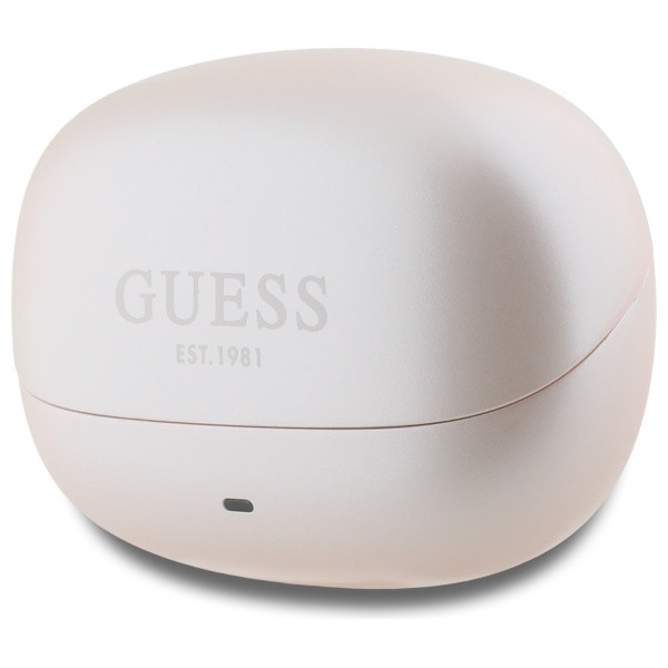 Sluchátka Wireless TWS in-ear Guess GUTWST88MCTGP TWS + docking station Capsule Printed Logo pink