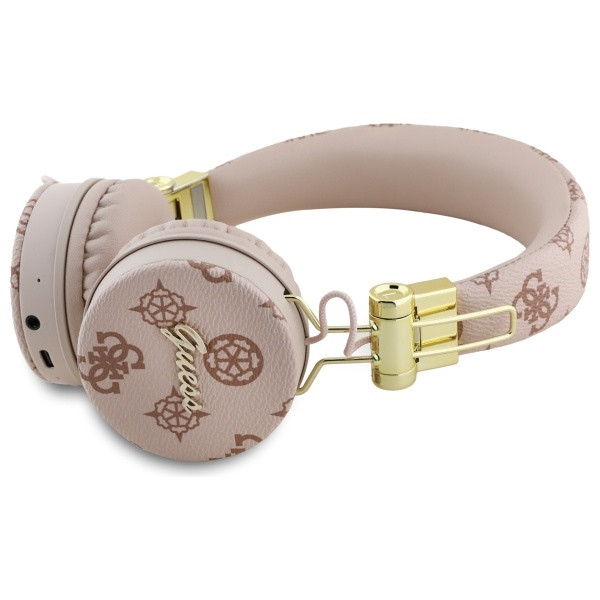 Kryt Wireless over-ear headphones Guess ENC GUBH70EPOSMW Peony Script Round Shape brown