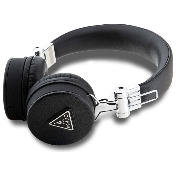 Kryt Wireless over-ear headphones Guess ENC GUBH70PGTSPSK Grained Classic Round Shape black