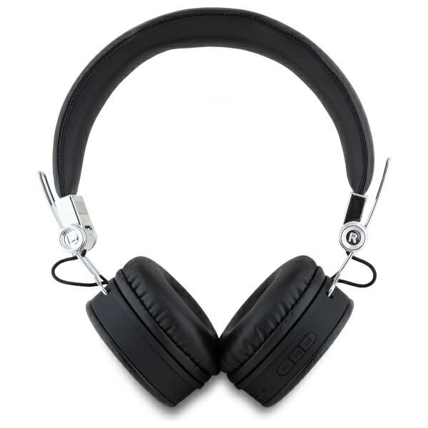 Kryt Wireless over-ear headphones Guess ENC GUBH70PGTSPSK Grained Classic Round Shape black