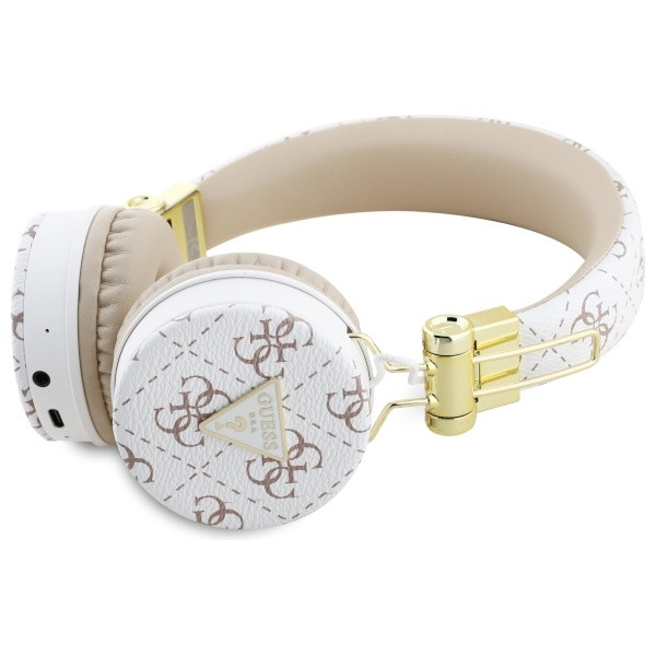 Kryt Wireless over-ear headphones Guess ENC GUBH70E4PTMH 4G Triangle Round Shape white