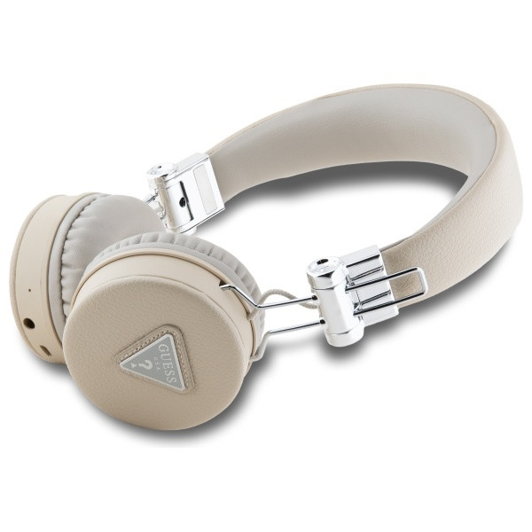 Kryt Wireless over-ear headphones Guess ENC GUBH70PGTSPSE Grained Classic Round Shape beige