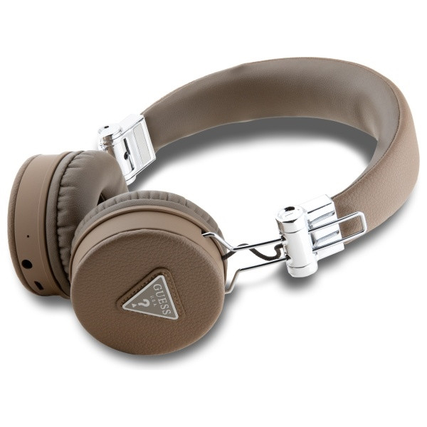 Kryt Wireless over-ear headphones Guess ENC GUBH70PGTSPSW Grained Classic Round Shape brown