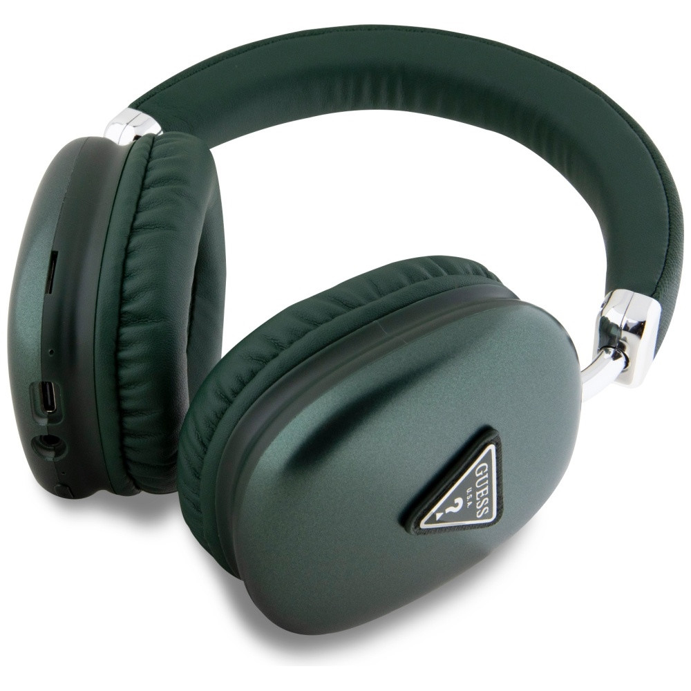 Kryt Wireless over-ear headphones Guess 4G Triangle Logo khaki